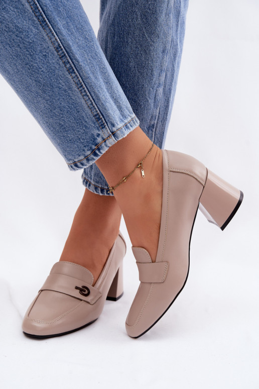 Āda apavi Sieviešu ar papēdi Vinceza 18119 smilšu krāsas