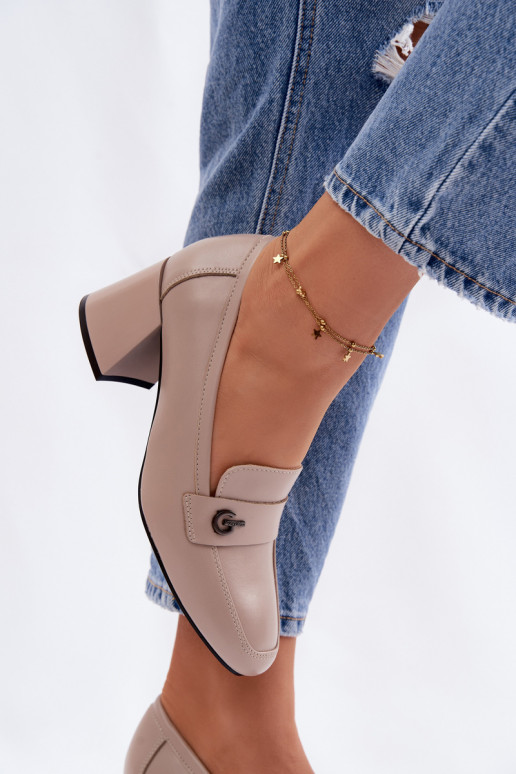 Āda apavi Sieviešu ar papēdi Vinceza 18119 smilšu krāsas