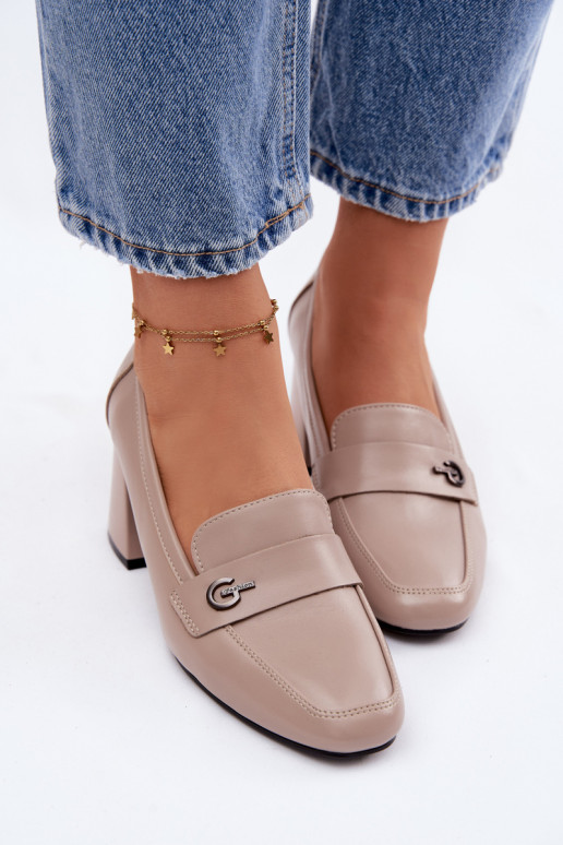 Āda apavi Sieviešu ar papēdi Vinceza 18119 smilšu krāsas