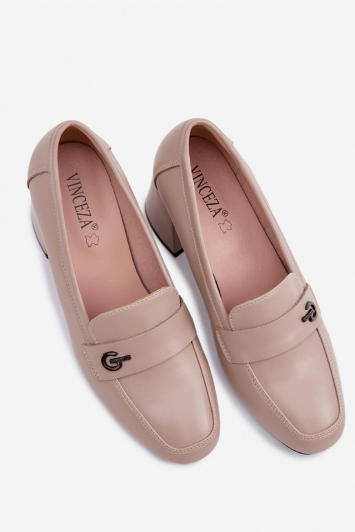 Āda apavi Sieviešu ar papēdi Vinceza 18119 smilšu krāsas