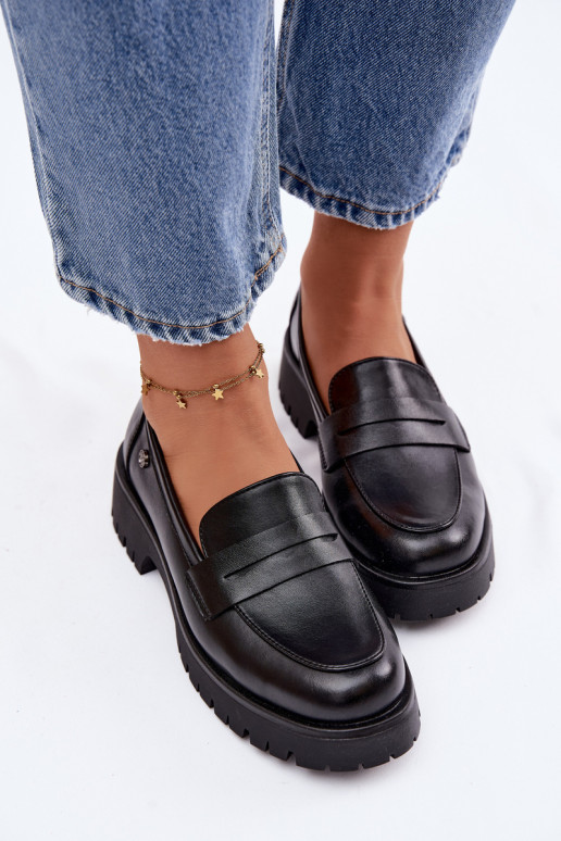 Āda sieviešu mokasīni Vinceza 18125 melnas krāsas