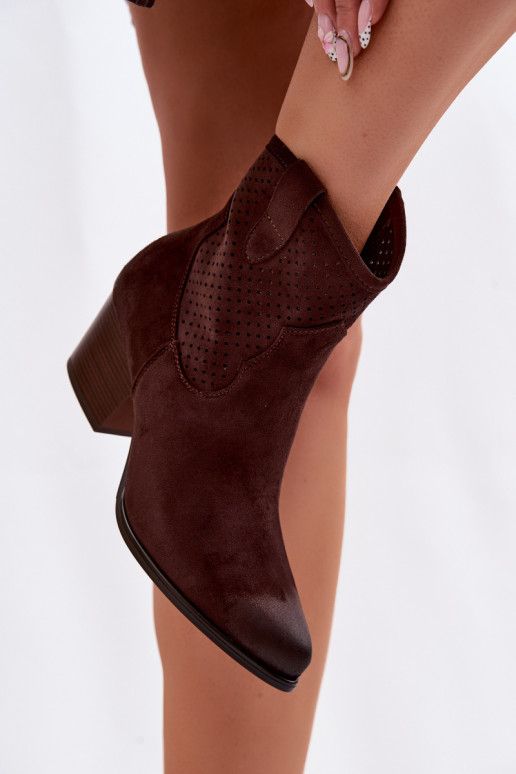 Zābaki Kovboju zābaki Sieviešu ar papēdi Vinceza 58150 CzekoladoIne