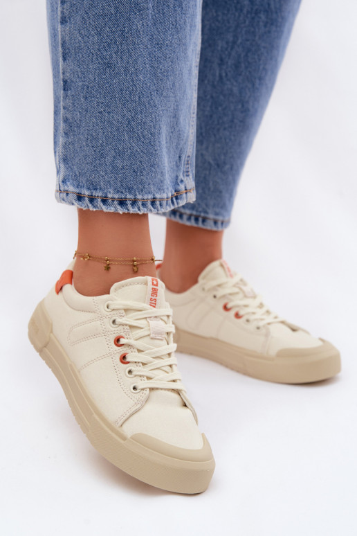 sieviešu puszābaki Big Star NN274445 Memory Foam System smilšu krāsas