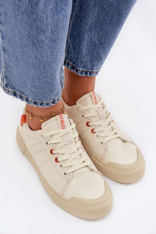 sieviešu puszābaki Big Star NN274445 Memory Foam System smilšu krāsas