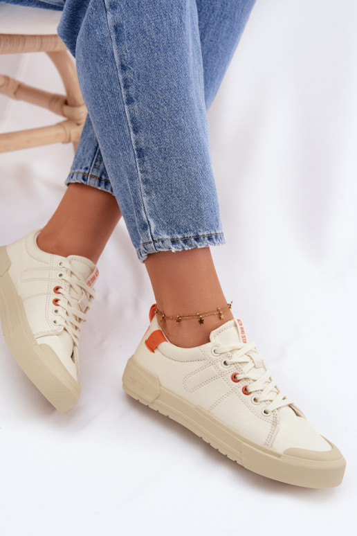 sieviešu puszābaki Big Star NN274445 Memory Foam System smilšu krāsas