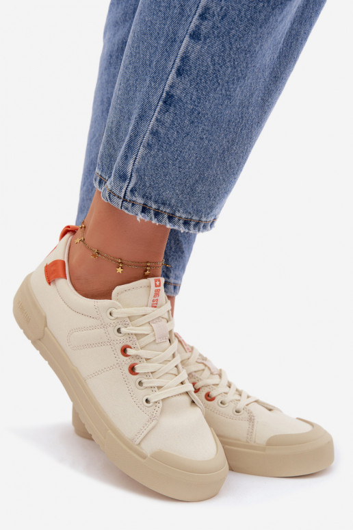 sieviešu puszābaki Big Star NN274445 Memory Foam System smilšu krāsas