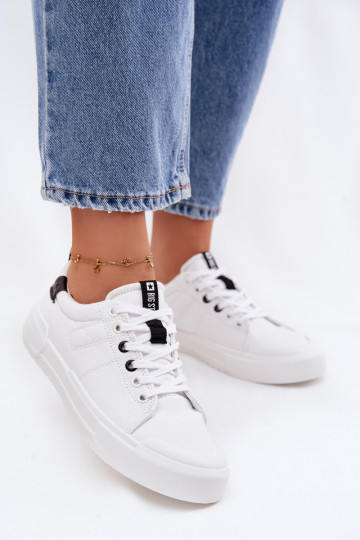 sieviešu puszābaki Big Star NN274444 Memory Foam System baltas krāsas 2