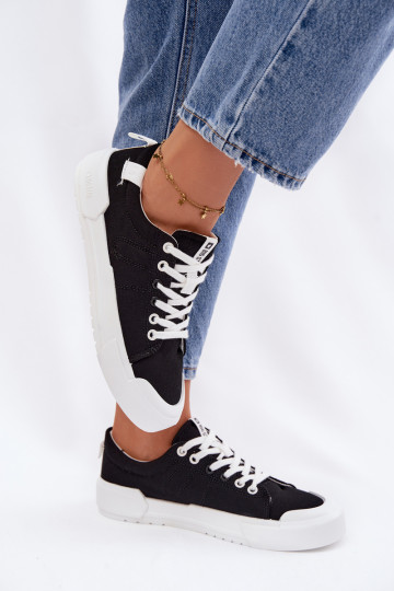 sieviešu puszābaki Big Star NN274446 Memory Foam System melnas krāsas