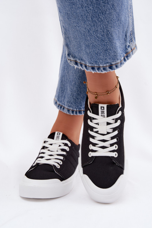 sieviešu puszābaki Big Star NN274446 Memory Foam System melnas krāsas