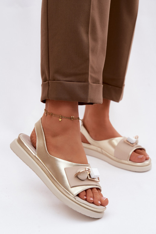 Sieviešu basenes Sieviešu ar ornamentiem D&A GR61-5932 Zelta krāsas