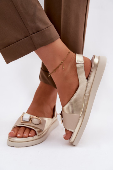 Sieviešu basenes Sieviešu ar ornamentiem D&A GR61-5932 Zelta krāsas 2