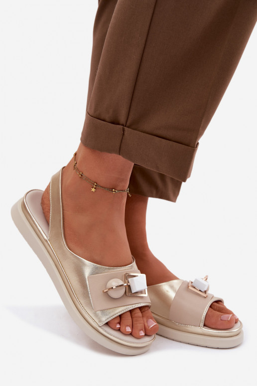 Sieviešu basenes Sieviešu ar ornamentiem D&A GR61-5932 Zelta krāsas