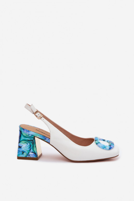 Āda Sieviešu basenes ar sprādzēm D&A LZ61-2010 baltas krāsas