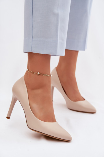 Eko Āda augstpapēžu kurpes Sergio Leone 1339 Ziloņkaula krāsas 2