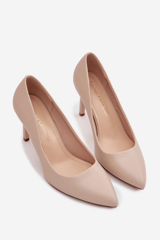 Eko Āda augstpapēžu kurpes Sergio Leone 1339 Ziloņkaula krāsas