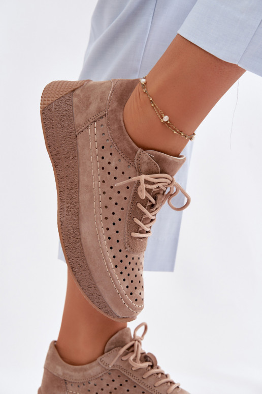 Āda apavi Sneakers modeļa apavi Sieviešu Ažūrs Sergio Leone SP-013 brūnas krāsas