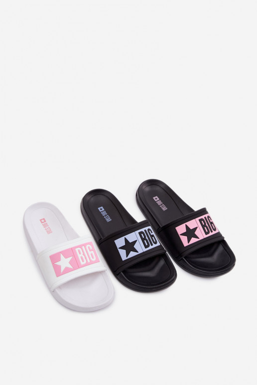 Čības Bērnu apavi Big Star TT374A002 Baltas-Rozā krāsas