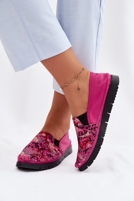 Slip-on modeļa puszābaki Tā irciejka 03512-73 rozā krāsas