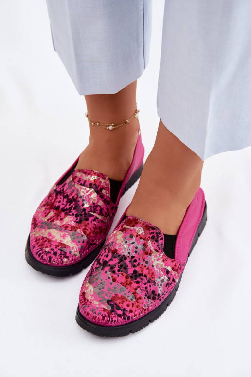 Slip-on modeļa puszābaki Tā irciejka 03512-73 rozā krāsas