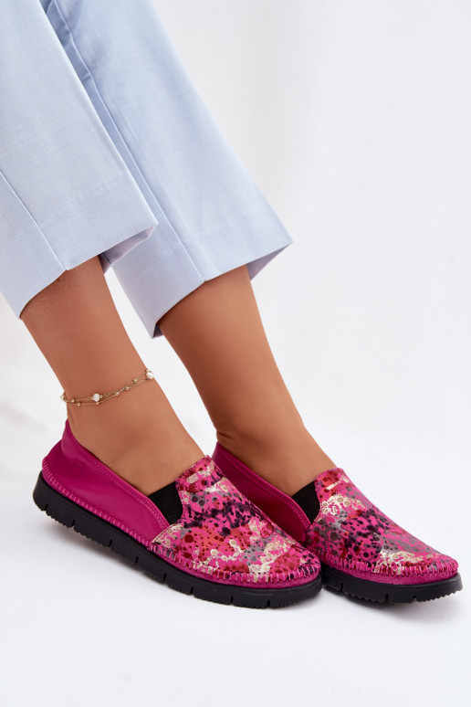 Slip-on modeļa puszābaki Tā irciejka 03512-73 rozā krāsas