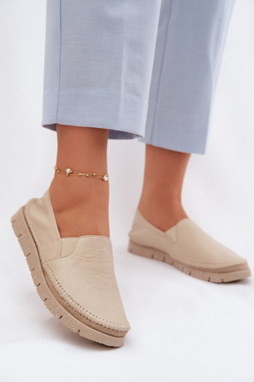 Slip-on modeļa puszābaki Tā irciejka 03512-04 smilšu krāsas 2