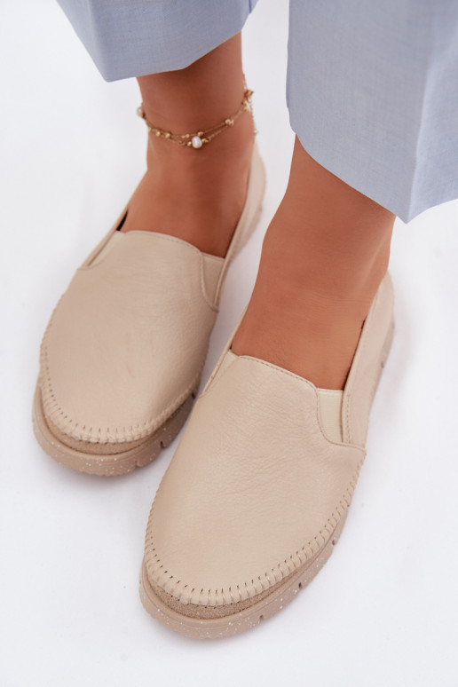 Slip-on modeļa puszābaki Tā irciejka 03512-04 smilšu krāsas