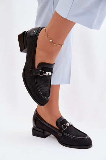 apavi Sieviešu ar papēdi Ar greznu Detalem melnas krāsas Meliva