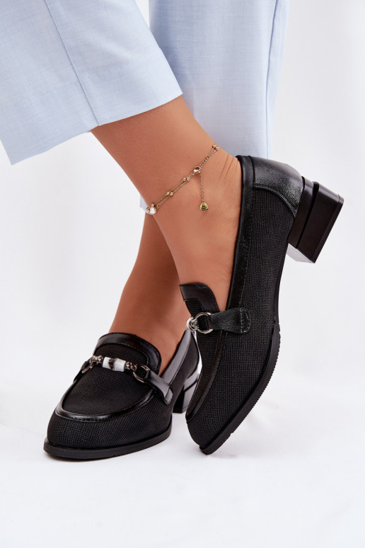 apavi Sieviešu ar papēdi Ar greznu Detalem melnas krāsas Meliva