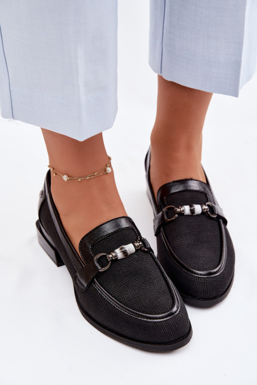 apavi Sieviešu ar papēdi Ar greznu Detalem melnas krāsas Meliva