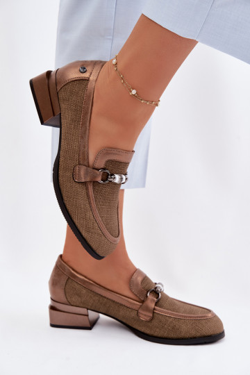 apavi Sieviešu ar papēdi Ar greznu Detalem brūnas krāsas Meliva