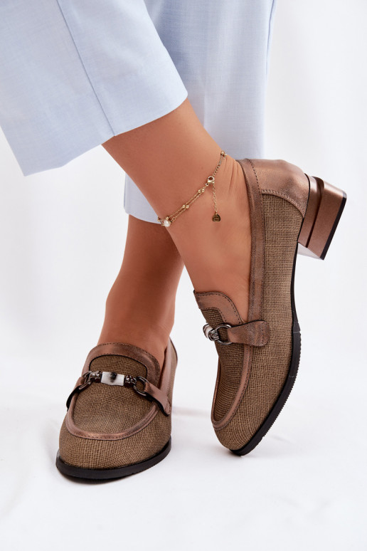 apavi Sieviešu ar papēdi Ar greznu Detalem brūnas krāsas Meliva