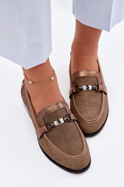 apavi Sieviešu ar papēdi Ar greznu Detalem brūnas krāsas Meliva