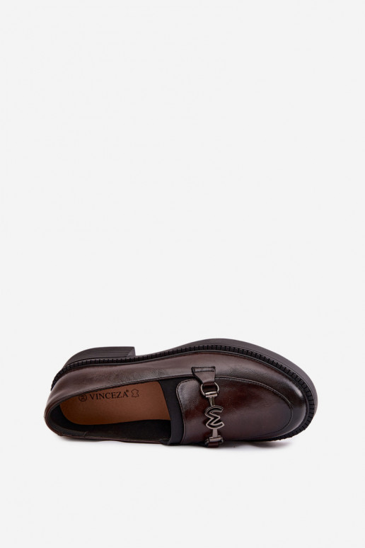 Āda sieviešu mokasīni Ar greznu Detalem Vinceza 39985 CzekoladoIne