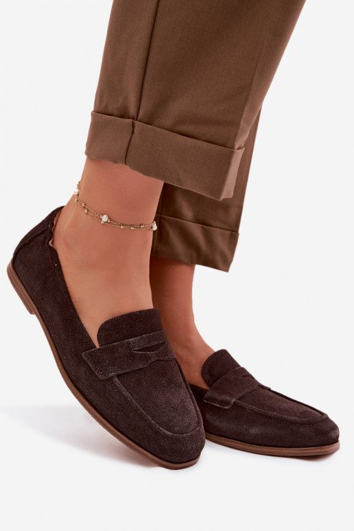 MokasīniIeslēgtsturalnego zamšādasu Vinceza 18122 CzekoladoIne