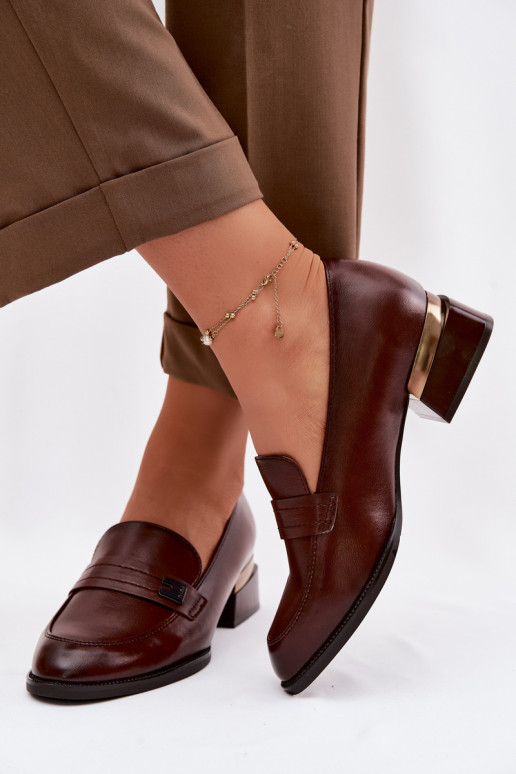 apavi Sieviešu Klockā Vinceza 58625 brūnas krāsas