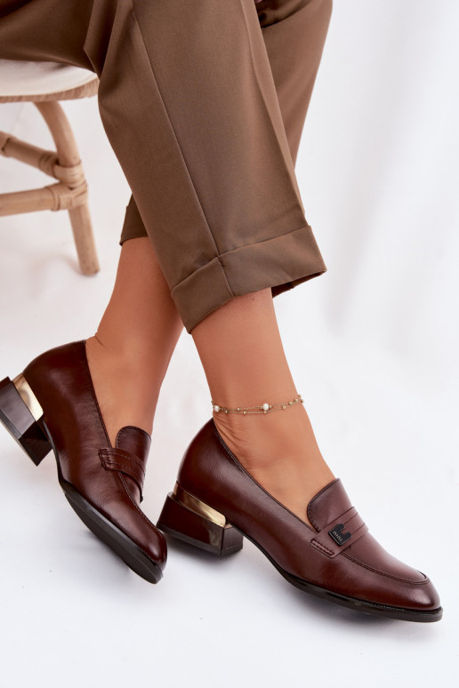 apavi Sieviešu Klockā Vinceza 58625 brūnas krāsas