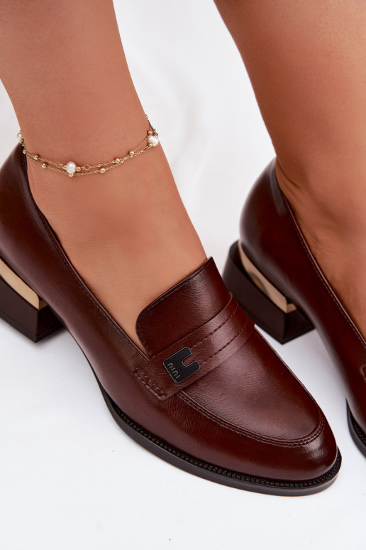 apavi Sieviešu Klockā Vinceza 58625 brūnas krāsas