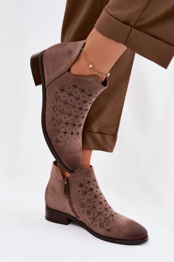 Zābaki Sieviešu ar platiem papēžiem Vinceza 58626 smilšu krāsas