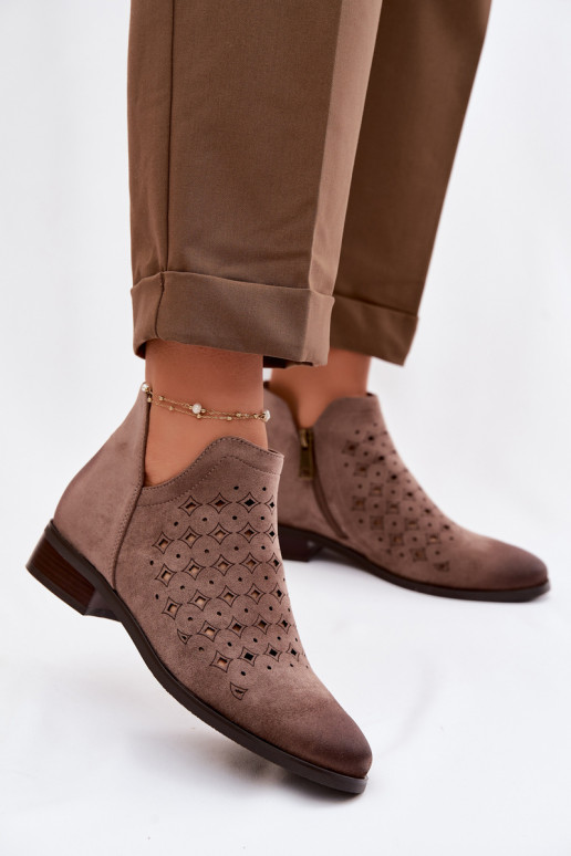 Zābaki Sieviešu ar platiem papēžiem Vinceza 58626 smilšu krāsas