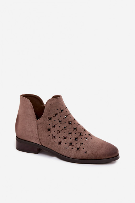 Zābaki Sieviešu ar platiem papēžiem Vinceza 58626 smilšu krāsas