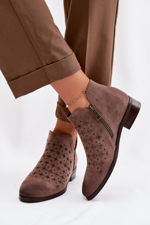 Zābaki Sieviešu ar platiem papēžiem Vinceza 58626 smilšu krāsas