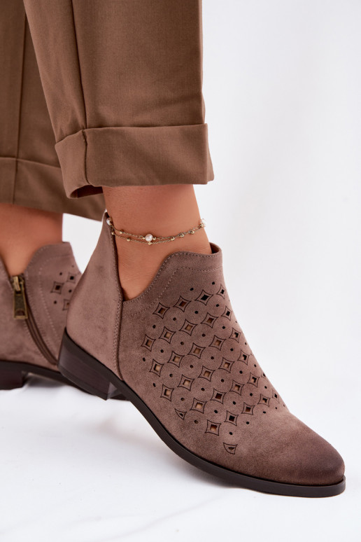 Zābaki Sieviešu ar platiem papēžiem Vinceza 58626 smilšu krāsas