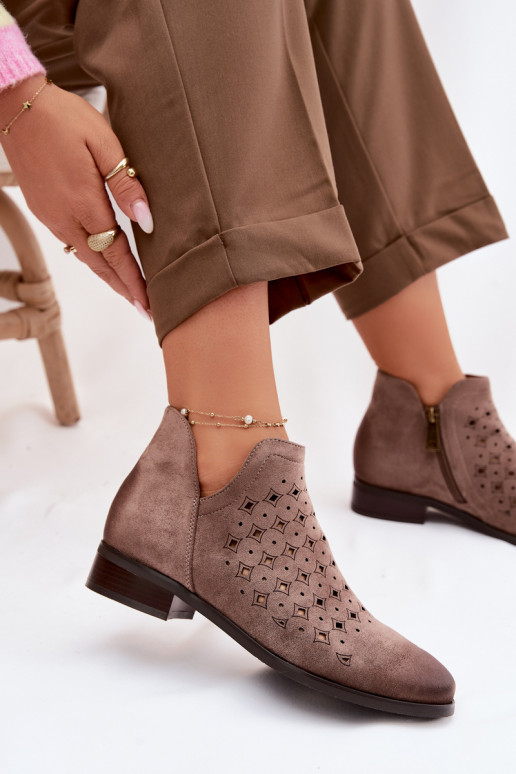 Zābaki Sieviešu ar platiem papēžiem Vinceza 58626 smilšu krāsas