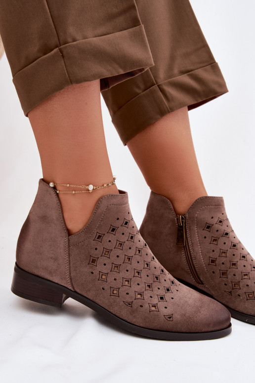 Zābaki Sieviešu ar platiem papēžiem Vinceza 58626 smilšu krāsas