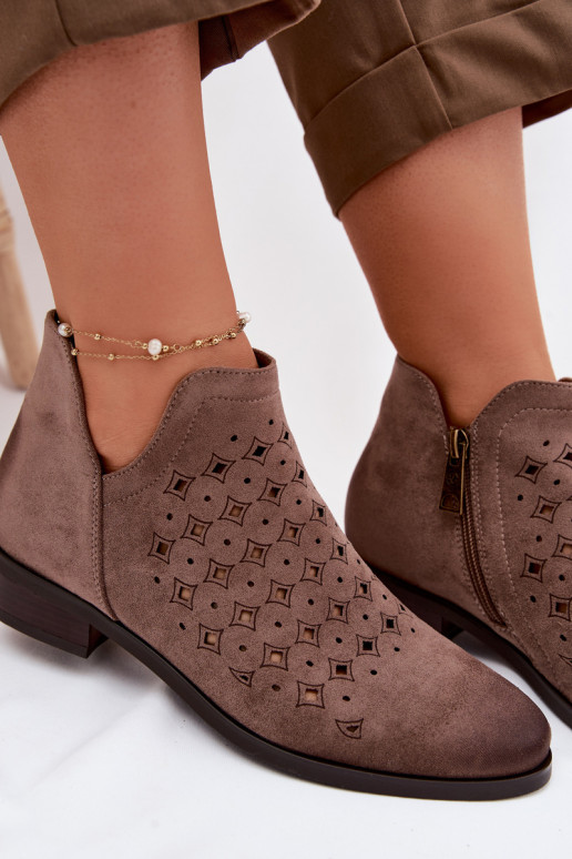 Zābaki Sieviešu ar platiem papēžiem Vinceza 58626 smilšu krāsas