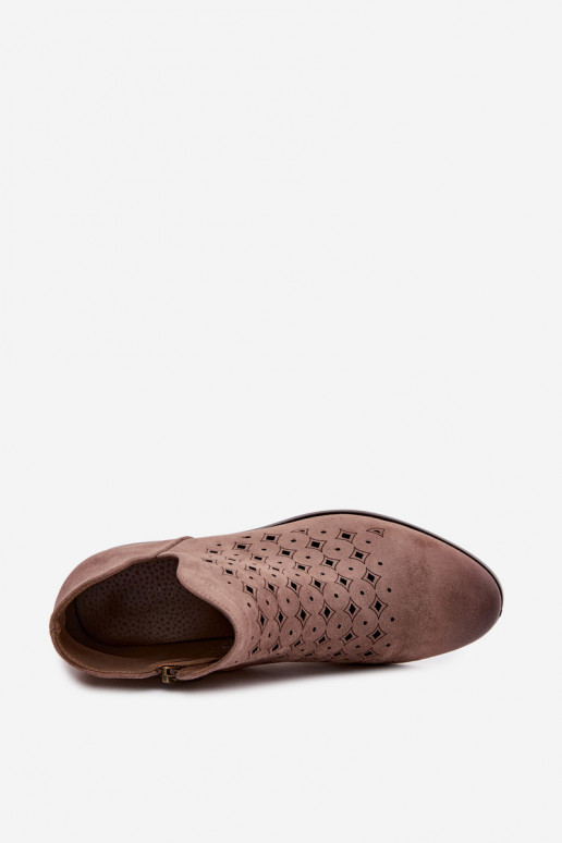 Zābaki Sieviešu ar platiem papēžiem Vinceza 58626 smilšu krāsas