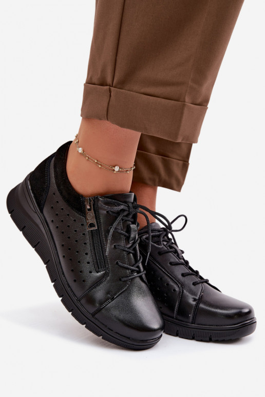 Āda apavi Sieviešu ar platformu Vinceza 39977 melnas krāsas