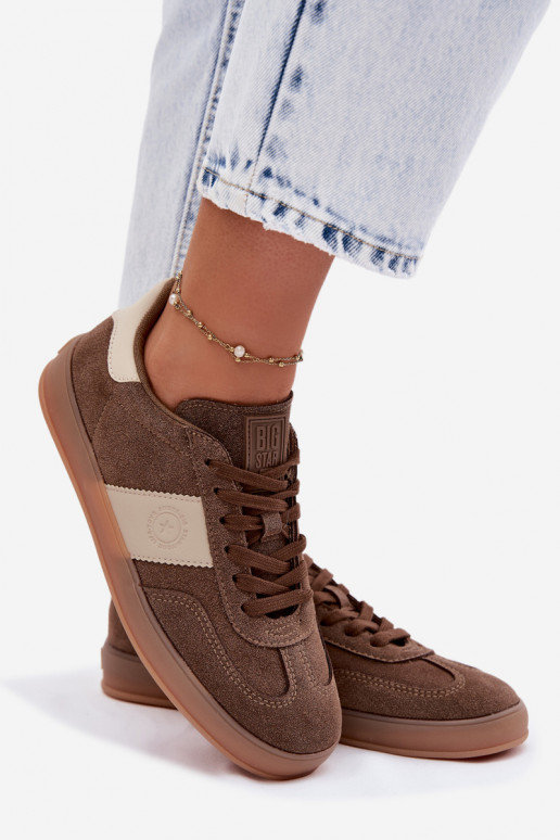 Sneakers modeļa apavi Sieviešu Big Star TT274116 brūnas krāsas