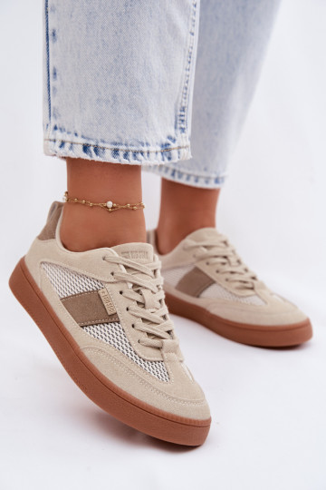 Sneakers modeļa apavi Sieviešu Big Star TT274759 smilšu krāsas 2