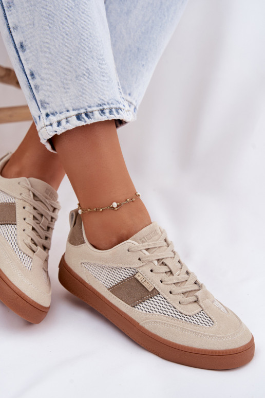 Sneakers modeļa apavi Sieviešu Big Star TT274759 smilšu krāsas